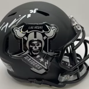 Tommy Eichenberg Signed Autographed Las Vegas Raiders Custom Mini Helmet PSA/DNA