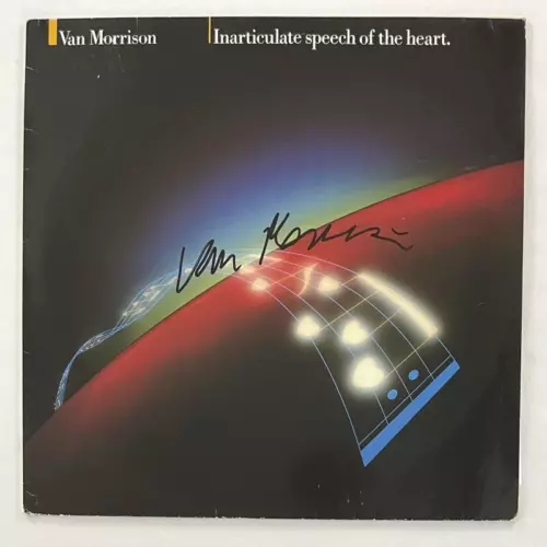VAN MORRISON SIGNED AUTOGRAPH ALBUM RECORD INARTICULATE SPEECH OF THE HEART COA COLLECTIBLE MEMORABILIA