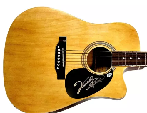 VINCE GILL AUTOGRAPHED SIGNED ACOUSTIC GUITAR ACOA COLLECTIBLE MEMORABILIA