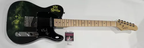 WIZ KHALIFA SIGNED CUSTOM ELECTRIC GUITAR ROLLING PAPERS TAYLOR GANG JSA COA COLLECTIBLE MEMORABILIA