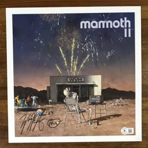 WVH Wolfgang Van Halen Mammoth II Tangerine Vinyl LP & Signed Picture BAS COA