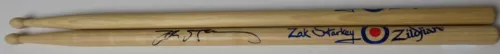 Zak Starkey THE WHO OASIS Signed Autograph Auto Drumstick Drum Stick JSA