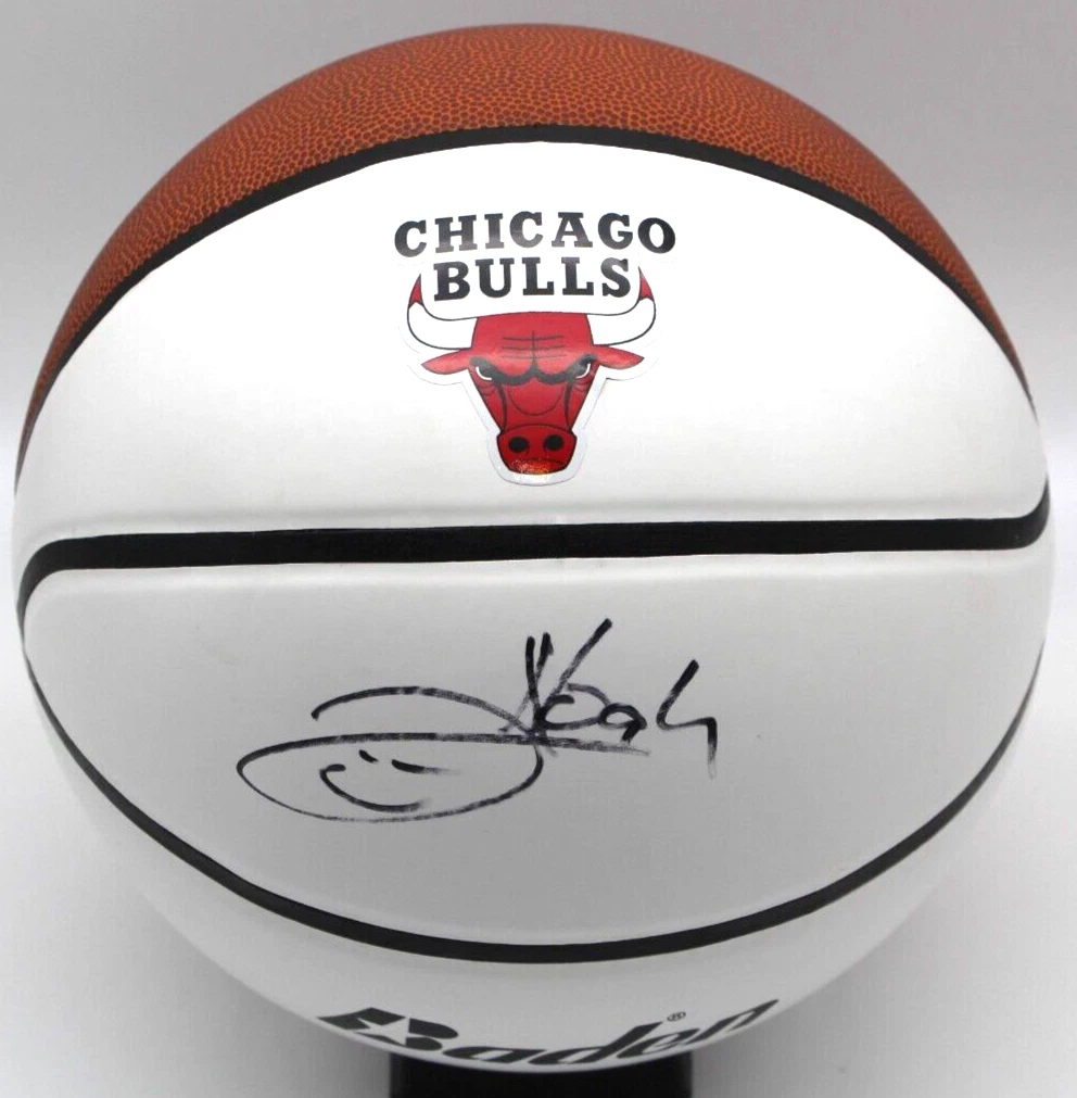 Joakim Noah Signed Chicago Bulls Logo Basketball W/Beckett COA BR00333