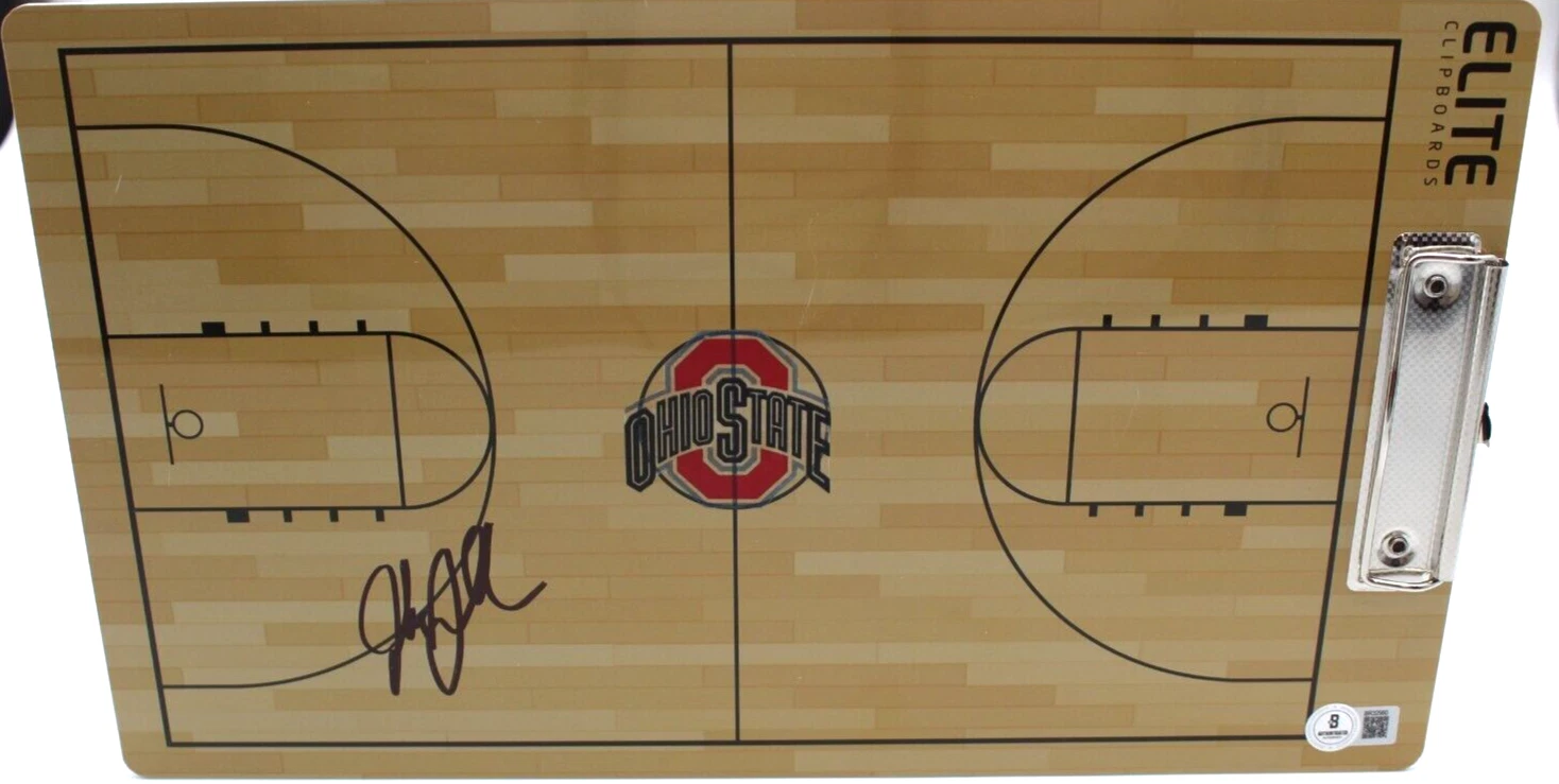 Jake Diebler Signed Ohio State Buckeyes Clipboard/Play w/Beckett COA BR32980
