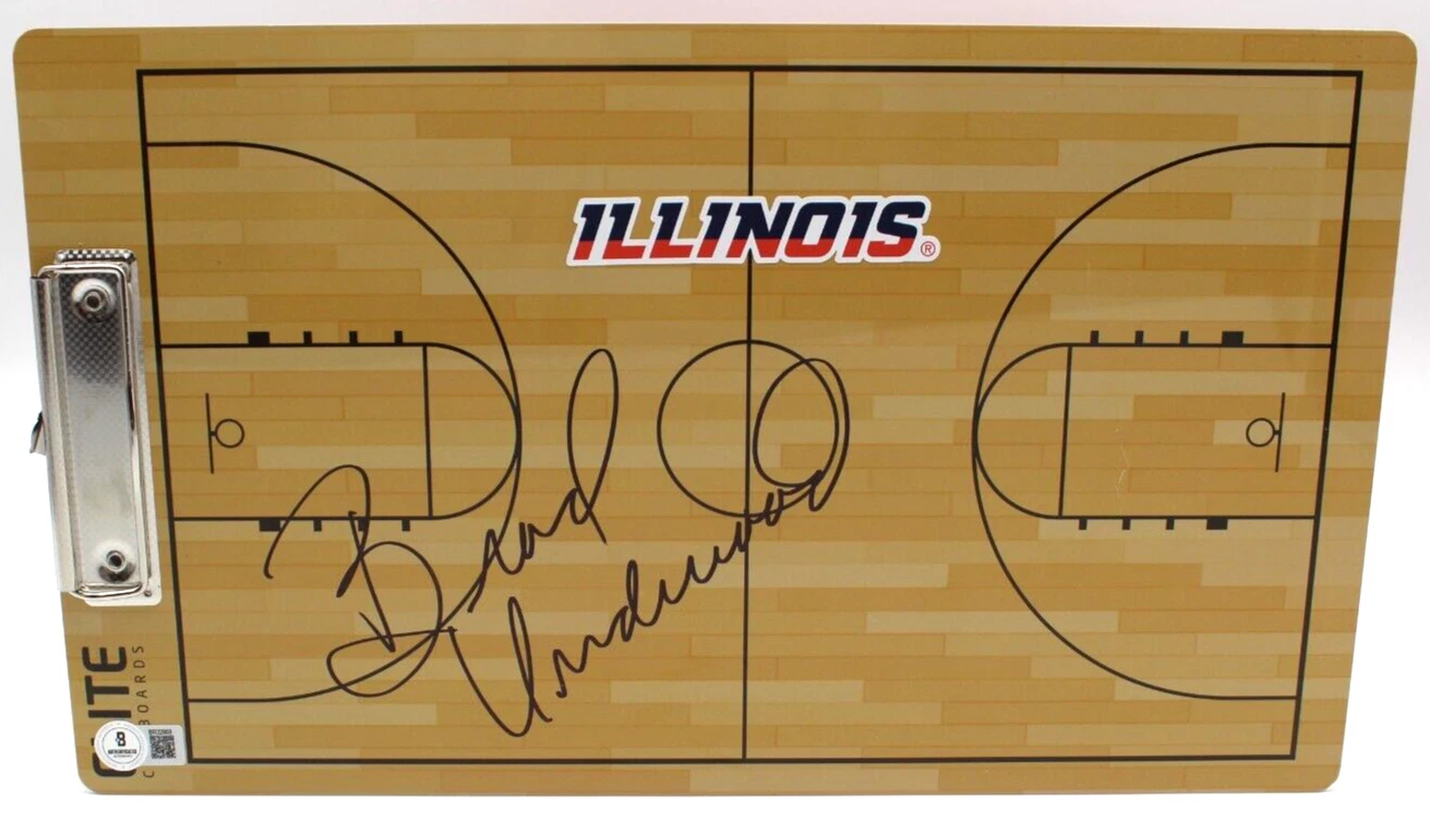 Brad Underwood Illinois Fighting Illini Signed Clipboard w/Beckett COA BR32968