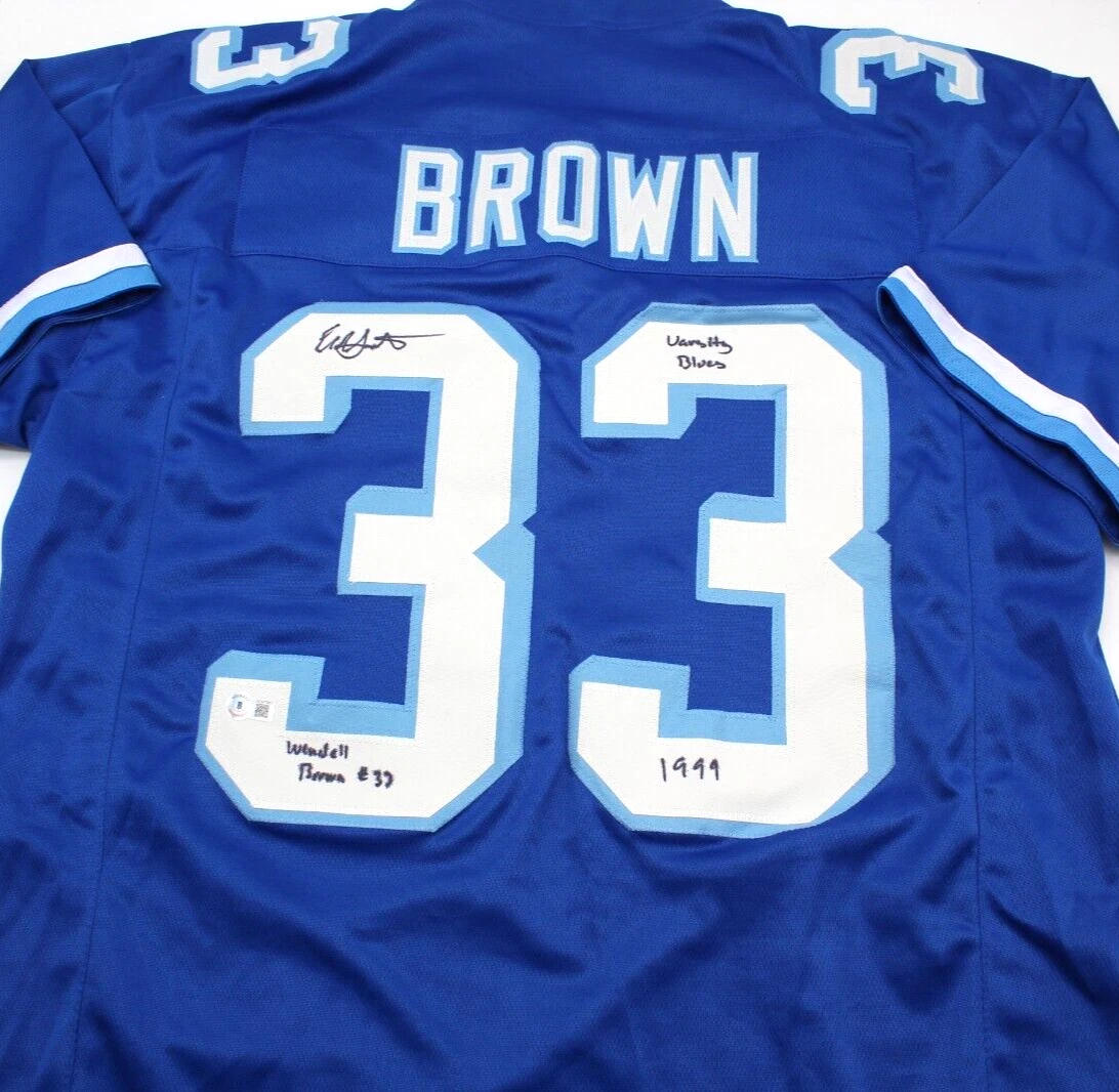 Eliel Swinton Varsity Blues Wendell Signed Custom Jersey W/Beckett COA AD47361