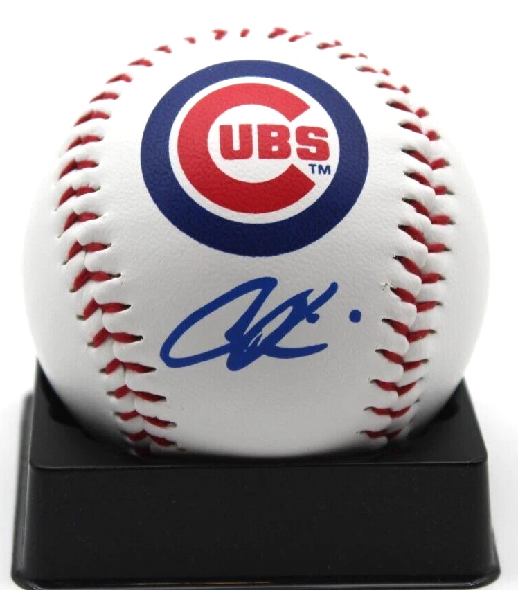 Caleb Kilian Signed Chicago Cubs Major League Logo Ball w/Beckett BAS BR93265