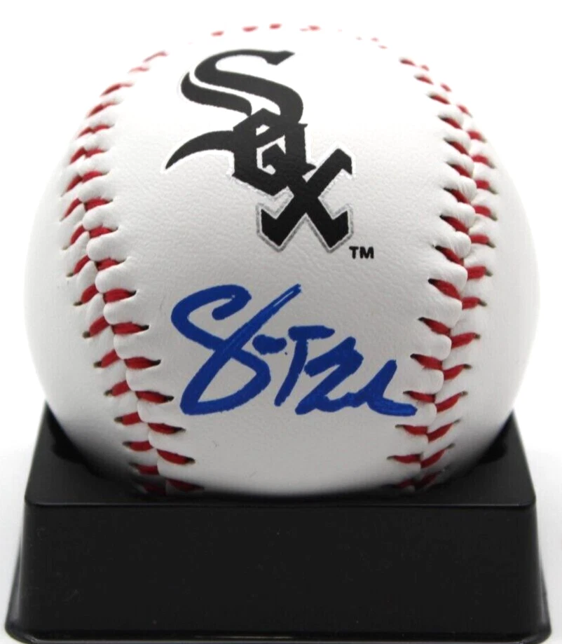 Sean Burke Signed Chicago White Sox Major League Logo Ball w/Beckett BAS BR93238