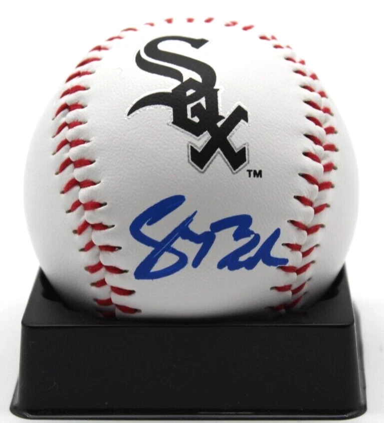Sean Burke Signed Chicago White Sox Major League Logo Ball w/Beckett BAS BR93242