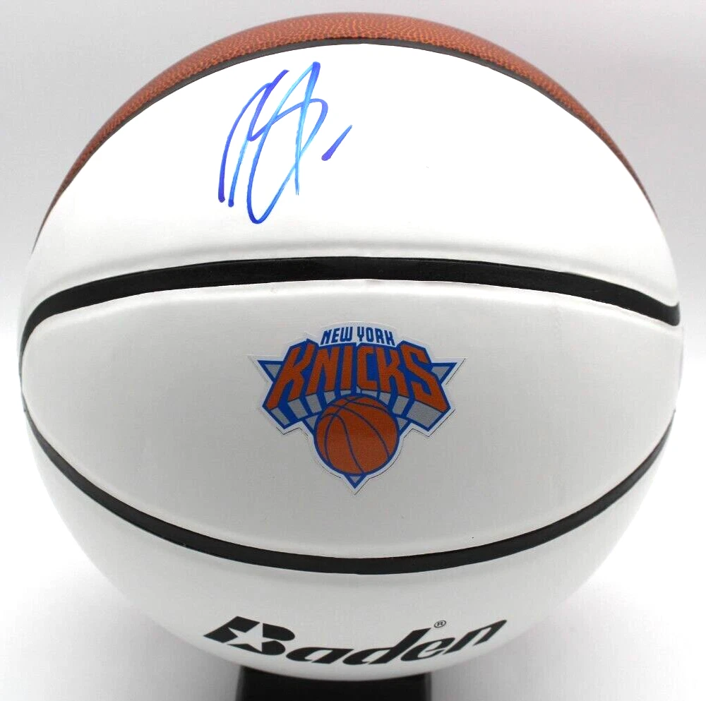 Karl-Anthony Towns New York Knicks Logo Basketball W/Beckett COA BR00341