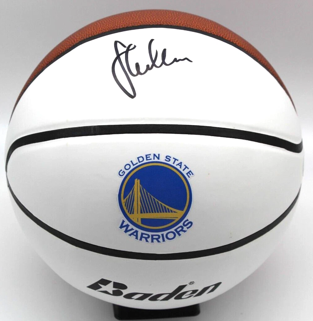 Steve Kerr Golden State Warriors Signed Logo Basketball W/Beckett COA BR67703