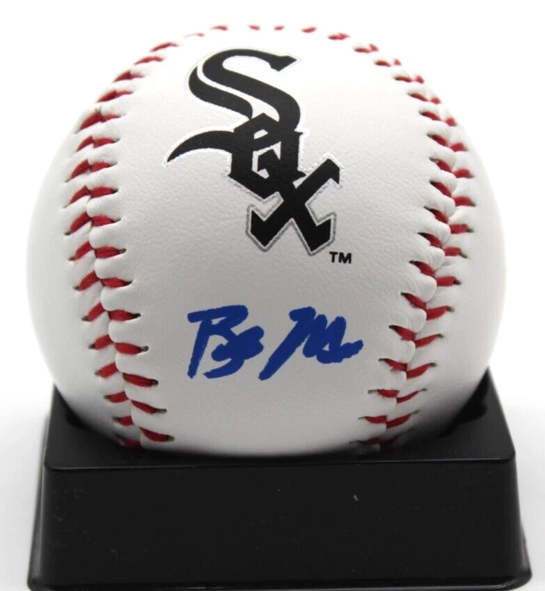 Braden Montgomery Signed White Sox Major League Logo Ball w/Beckett BAS BR93232