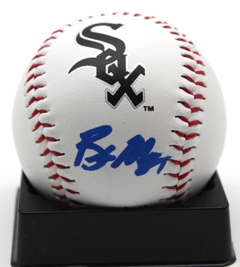 Braden Montgomery Signed White Sox Major League Logo Ball w/Beckett BAS BR93233