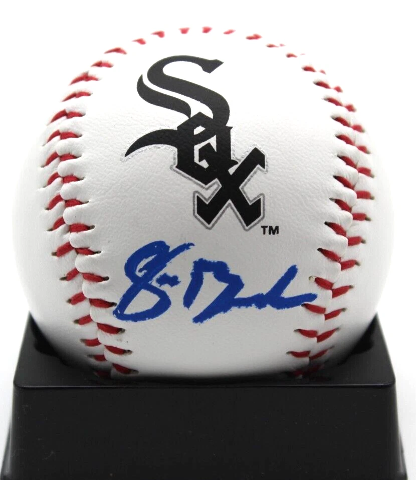 Sean Burke Signed Chicago White Sox Major League Logo Ball w/Beckett BAS BR93239