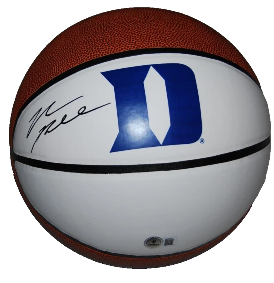 MASON PLUMLEE signed (DUKE BLUE DEVILS) F/S basketball BECKETT BAS BR63097