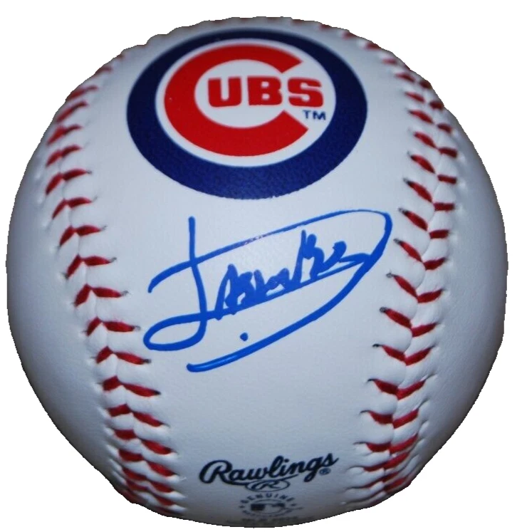 JAVIER ASAAD signed (CHICAGO CUBS) MLB logo baseball BECKETT BAS BR63159