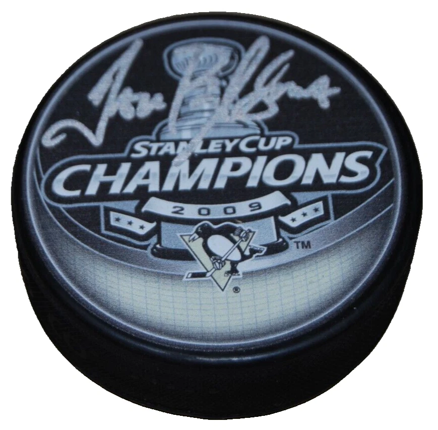 DAN BYLSMA signed (PITTSBURGH PENGUINS) Stanley Cup hockey puck BECKETT BR67645
