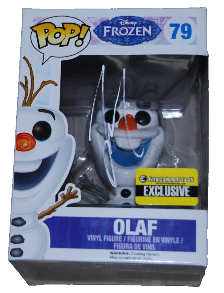 JOSH GAD signed (FROZEN) OLAF Funko pop #79 Exclusive BECKETT BAS BR25975