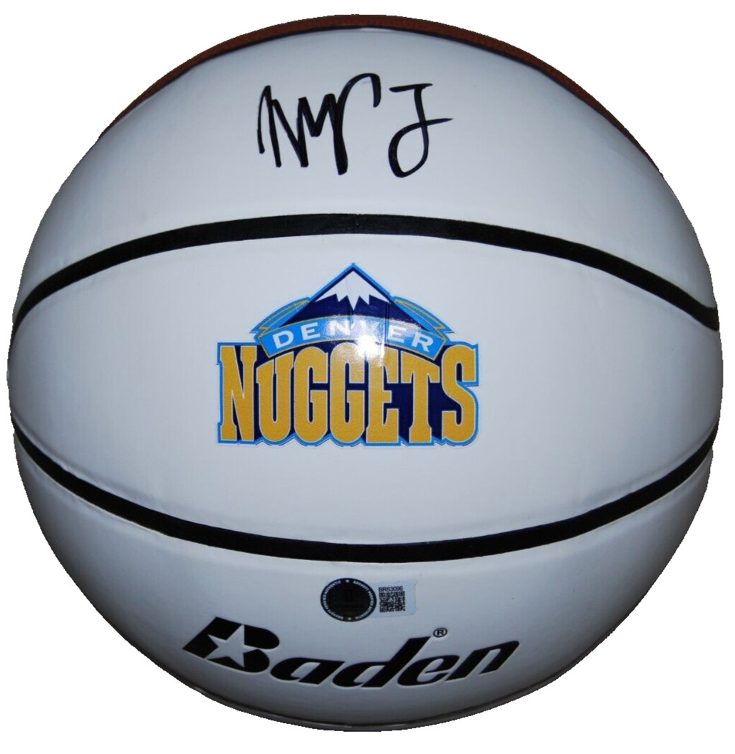 MICHAEL PORTER JR signed (DENVER NUGGETS) logo basketball BECKETT BAS BR63096