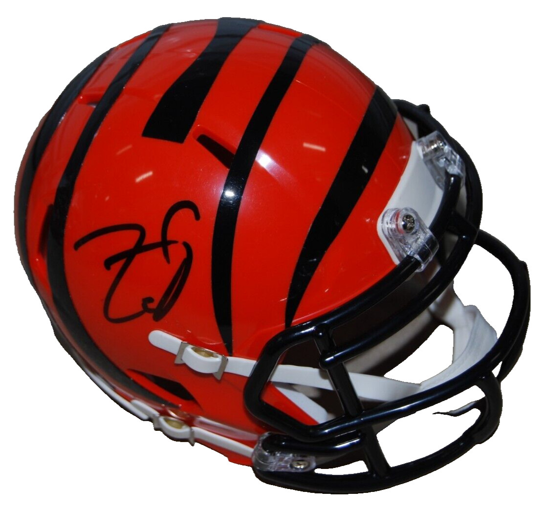 ZAC TAYLOR SIGNED (CINCINNATI BENGALS) MINI FOOTBALL HELMET BECKETT BAS BR63140 COLLECTIBLE MEMORABILIA