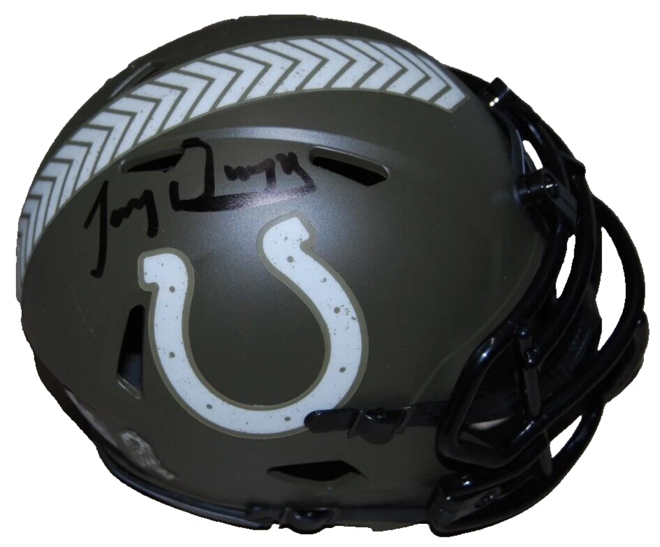 TONY DUNGY signed (INDIANAPOLIS COLTS) mini football helmet BECKETT BR32617