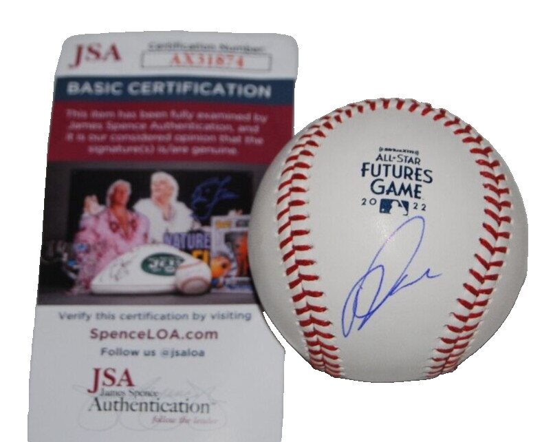 DIEGO CARTAYA signed (2022 FUTURES GAME) Minnesota Twins baseball JSA AX31874