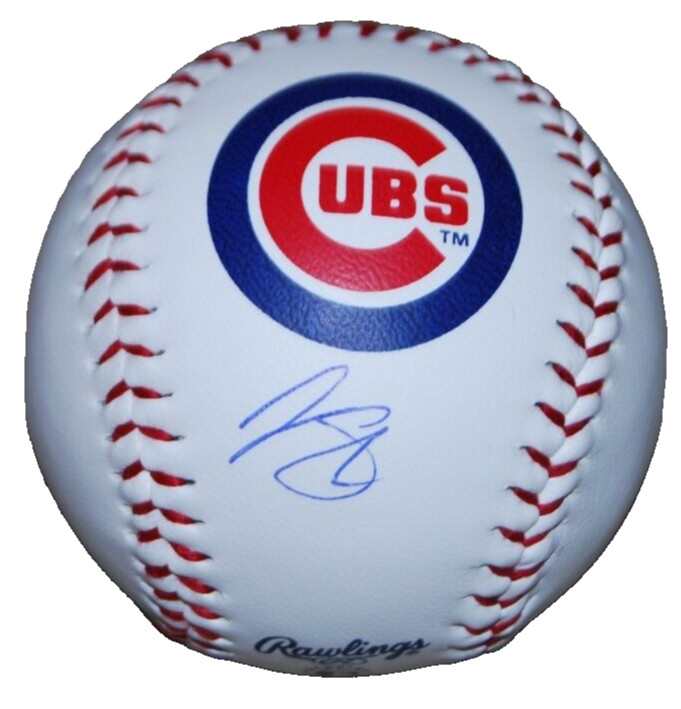 JUSTIN STEELE signed (CHICAGO CUBS) MLB logo baseball BECKETT BAS BR67630