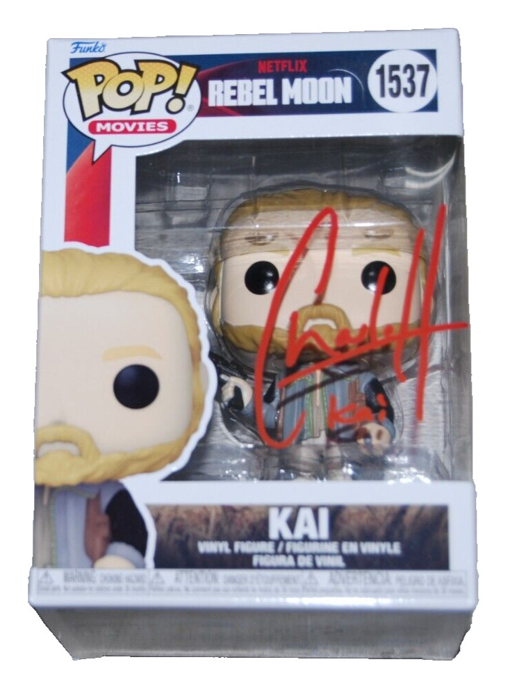 CHARLIE HUNNAM signed (REBEL MOON) Kai Funko pop #1537 BECKETT BAS BR25980