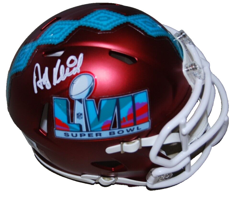 ANDY REID signed (KANSAS CITY CHIEFS) SB mini football helmet BECKETT BR32573