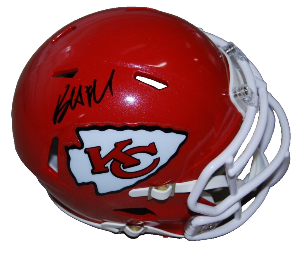 BRETT VEACH signed (KANSAS CITY CHIEFS) mini football helmet BECKETT BR32565