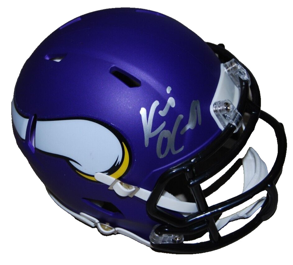 KEVIN O'CONNELL signed (MINNESOTA VIKINGS) mini football helmet BECKETT BR63112