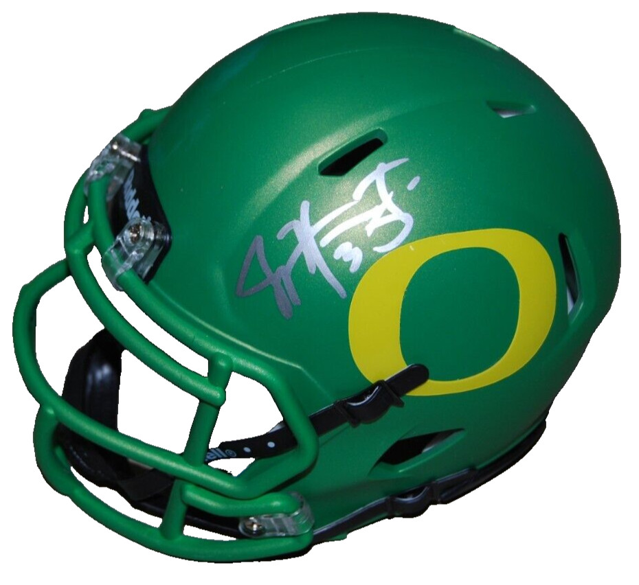 JOEY HARRINGTON signed (OREGON DUCKS) mini football helmet BECKETT BR32597