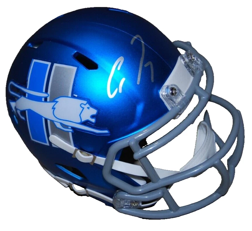 ALLEN ROBINSON signed (DETROIT LIONS) mini football helmet BECKETT BR32620