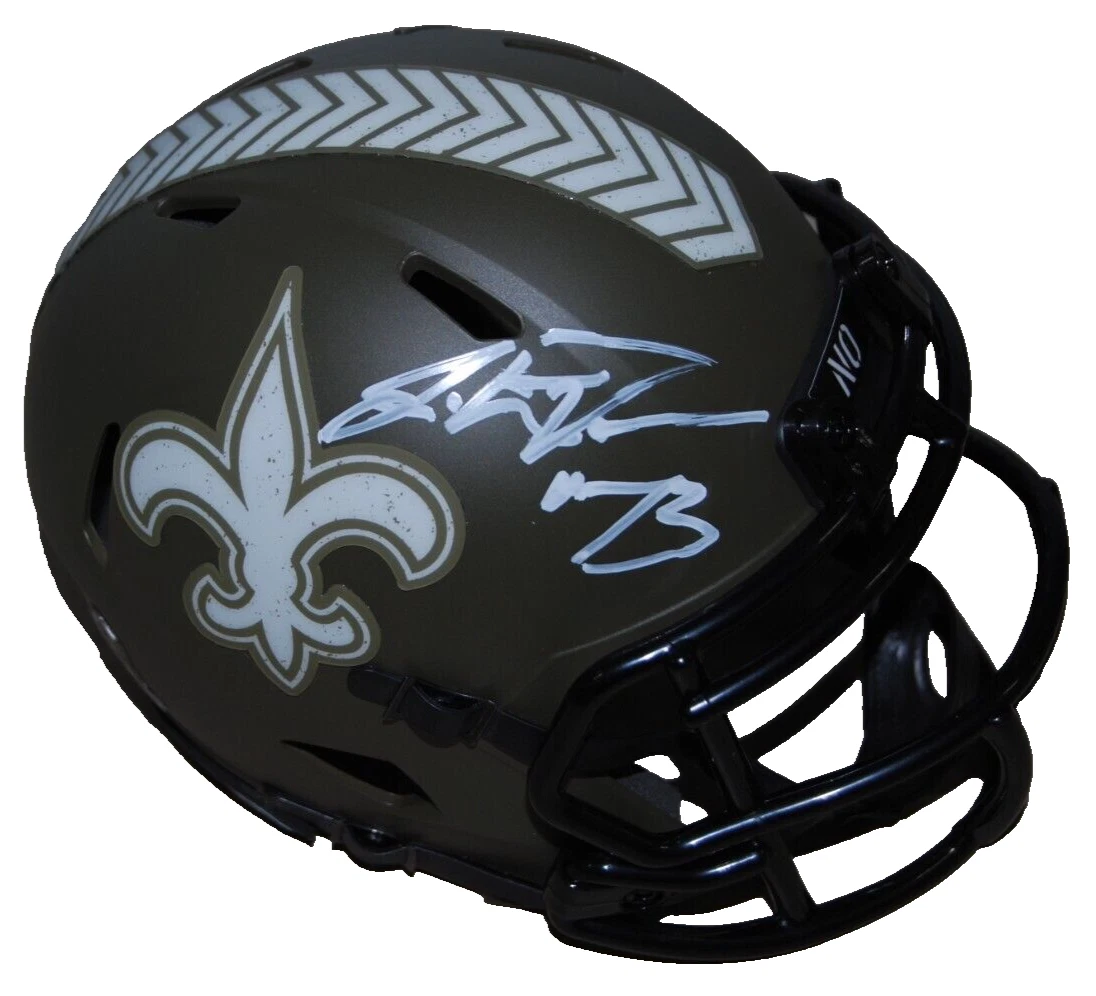 JAHRI EVANS signed (NEW ORLEANS SAINTS) mini football helmet BECKETT BR63035