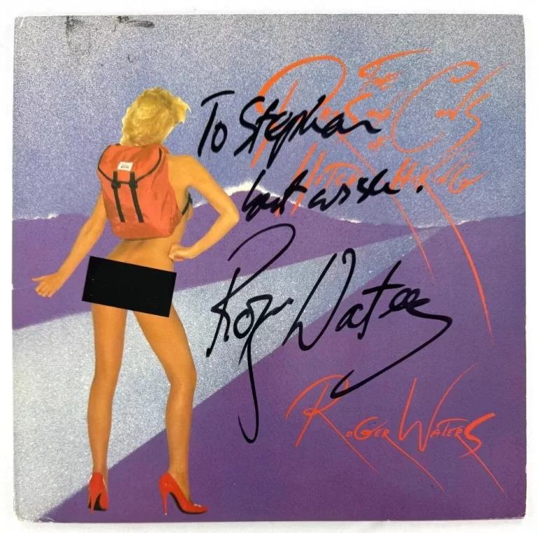 ROGER WATERS PINK FLOYD SIGNED AUTOGRAPH ALBUM VINYL RECORD LP W/ BECKETT COA COLLECTIBLE MEMORABILIA