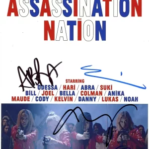 "Assassination Nation" Cast AUTOGRAPHS Signed 8x10 Photo
