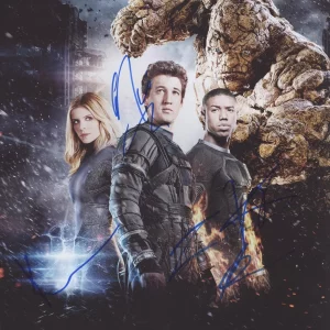 "Fantastic Four" Cast AUTOGRAPHS Signed 11x14 Photo - Miles Teller +3 ACOA
