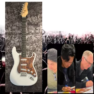 * BIG HEAD TODD AND THE MONSTERS * Band Signed Electric Guitar PROOF GFA COA