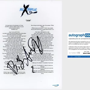 ‘BigXthaPlug’ Rapper Signed ‘2AM’ Lyric Sheet ACOA