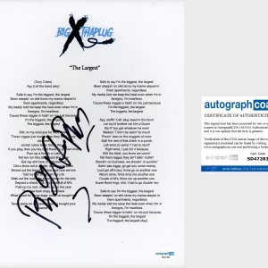 ‘BigXthaPlug’ Rapper Signed ‘The Largest’ Lyric Sheet ACOA