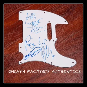 **GFA British Rock Band *SPANDAU BALLET* Signed Electric Pickguard AD3 COA**