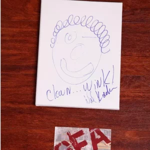 **GFA Clown Sketch Original by *DAVID KOECHNER* Signed Canvas Drawing PROOF COA*