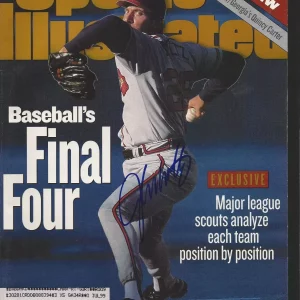**GFA Sports Illustrated JOHN SMOLTZ* Signed SI Magazine AD1 COA**