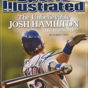 **GFA Sports Illustrated *JOSH HAMILTON* Signed SI Magazine AD3 COA**