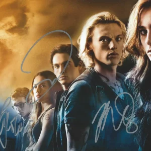 **Mortal Instruments *BOWER - COLLINS - ZEGERS* Signed 8x10 Photo PROOF M4 COA**