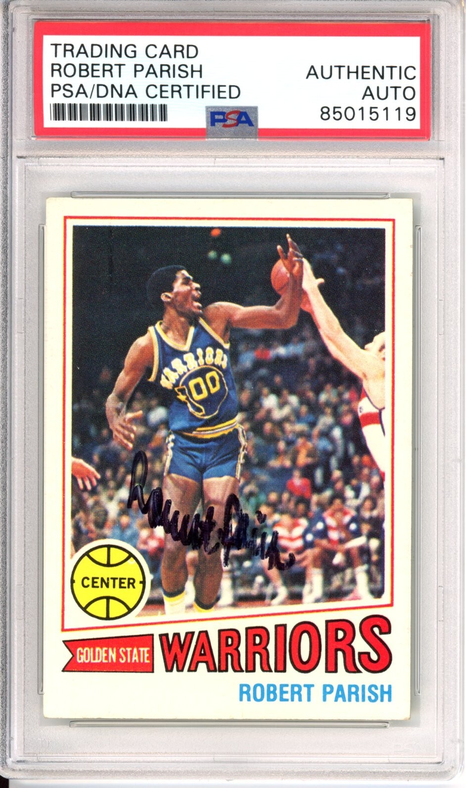 1977 TOPPS ROBERT PARISH BOSTON CELTICS HOF SIGNED RC CARD PSA DNA COA AUTOGRAPH