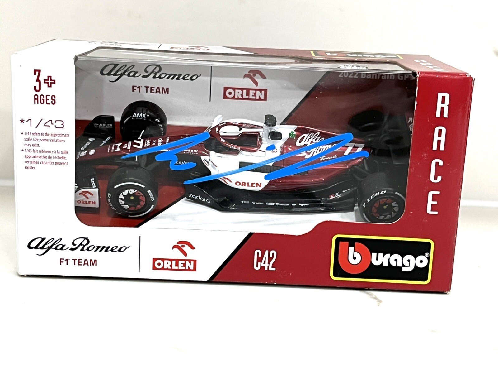 Valtteri Bottas Signed 1:43 Racing Car F1 Driver Formula 1 Beckett Cert 2