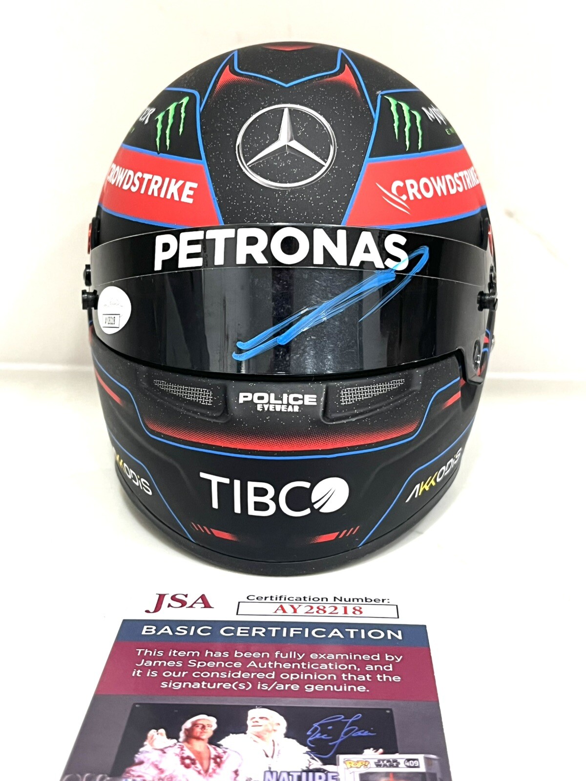 George Russell Signed Mercedes 1:2 Mini Helmet F1 Driver Formula 1 JSA Cert 2