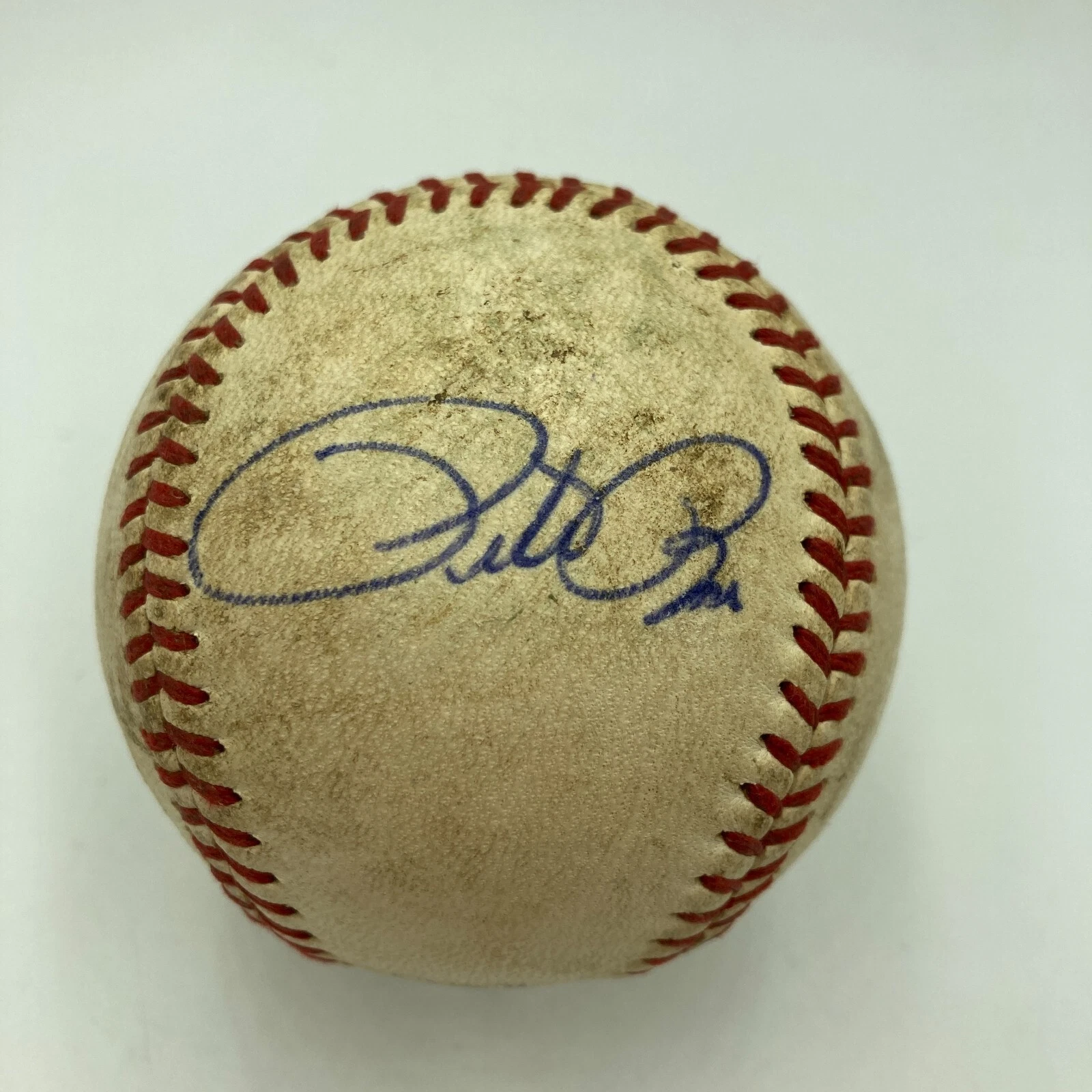 Pete Rose Signed 1972 World Series Game Used National League Baseball JSA COA