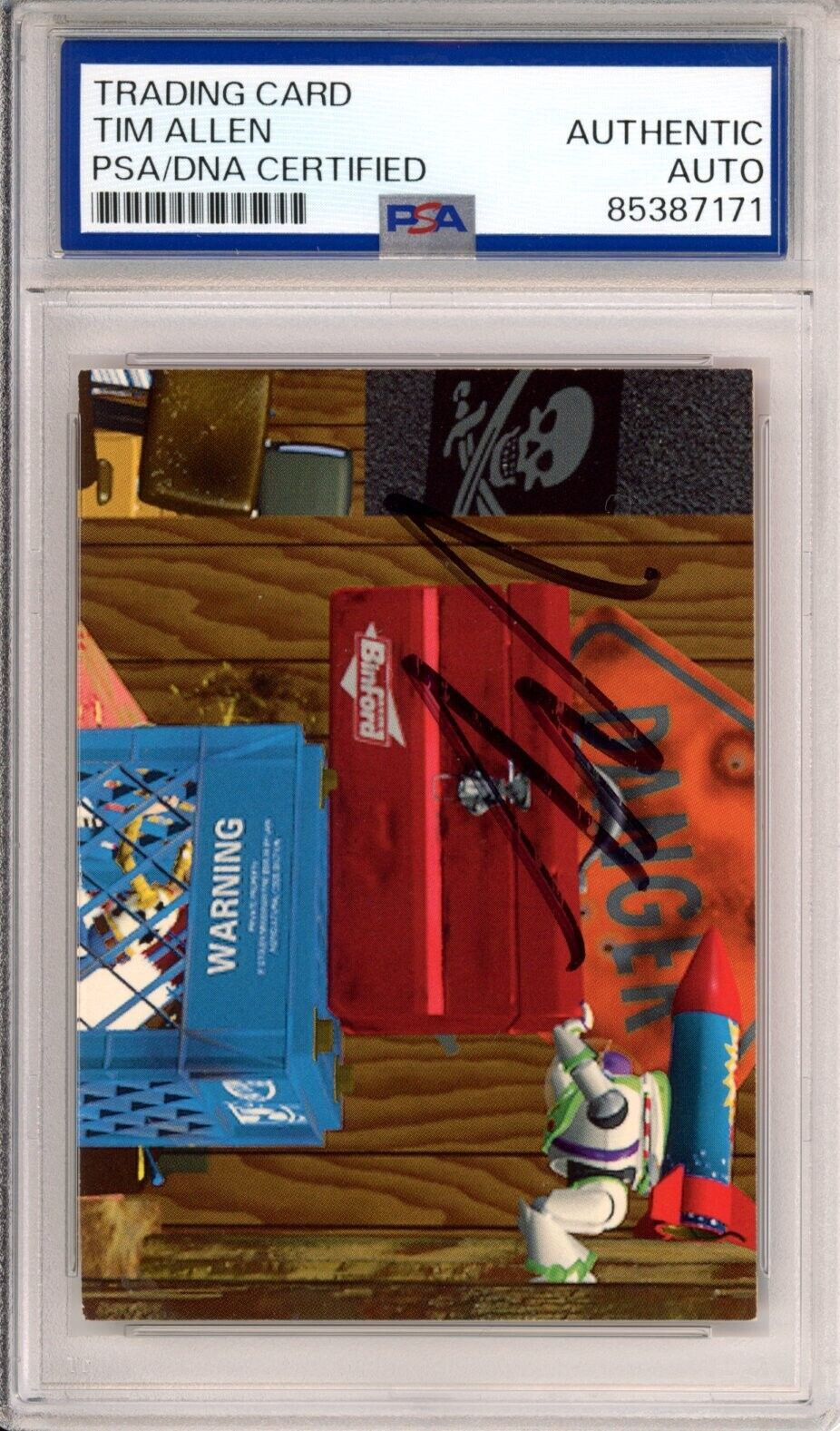 1995 DISNEY SKYBOX TOY STORY BUZZ LIGHTYEAR TIM ALLEN SIGNED PSA DNA CERTIFIED